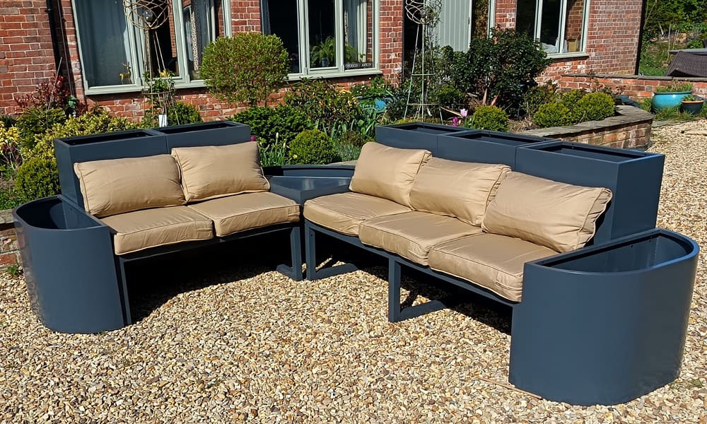 Outdoor Planter Sofa Seating - Bespoke Composition